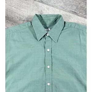 Craig Taylor Green French Cuff Button Up Shirt Size Medium 100% Cotton